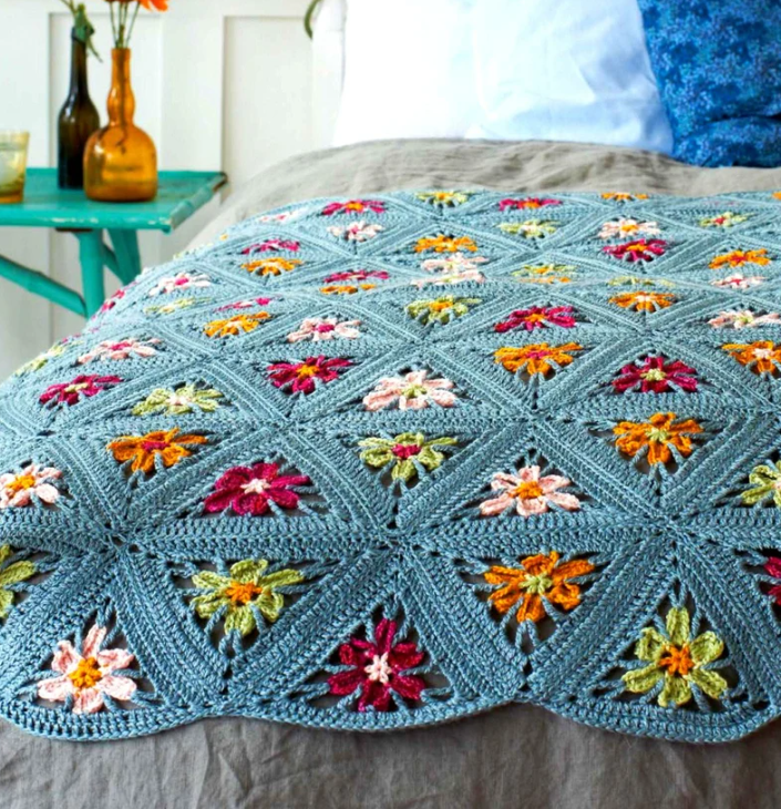 Triangle Blanket Crochet Pattern