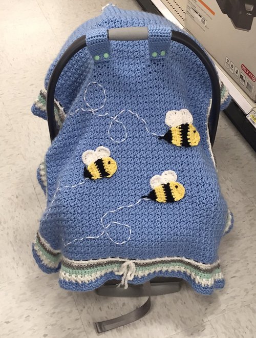 Crochet Car Seat Tent Pattern