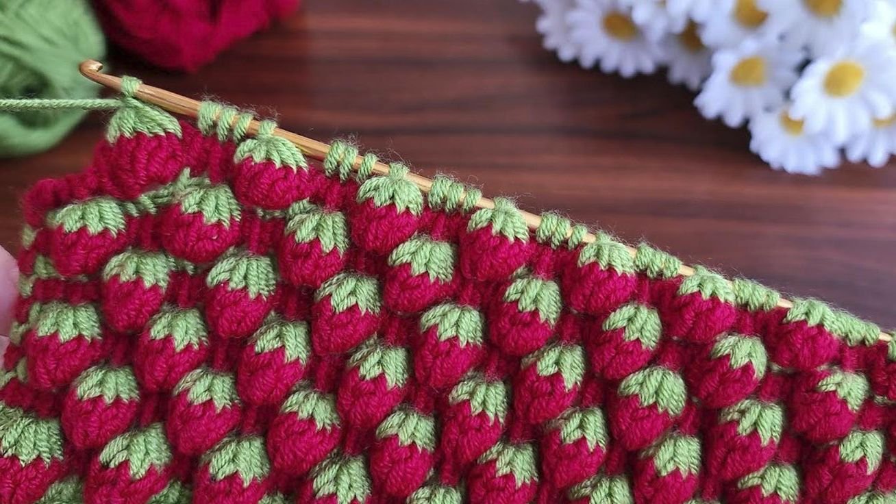 Strawberry Stitch Crochet Pattern