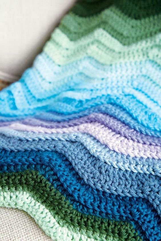 Ripple Baby Afghan Crochet Pattern