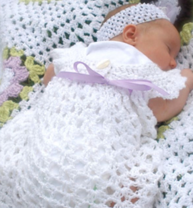 Beautiful White Baby Dress Pattern