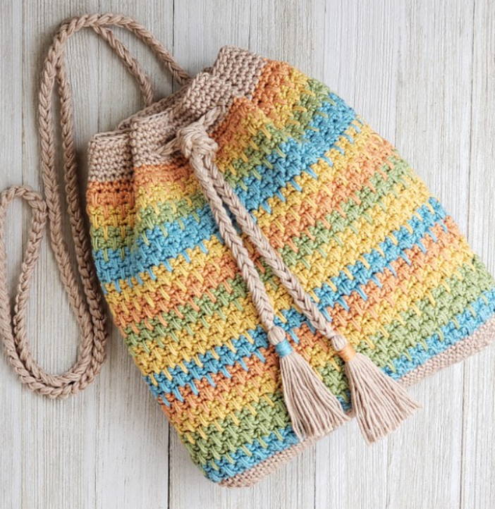 Drawstring Bag Crochet Pattern