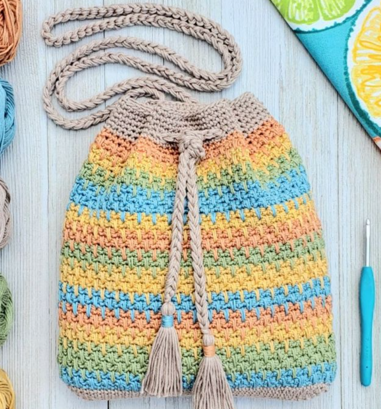 Drawstring Bag Crochet Pattern