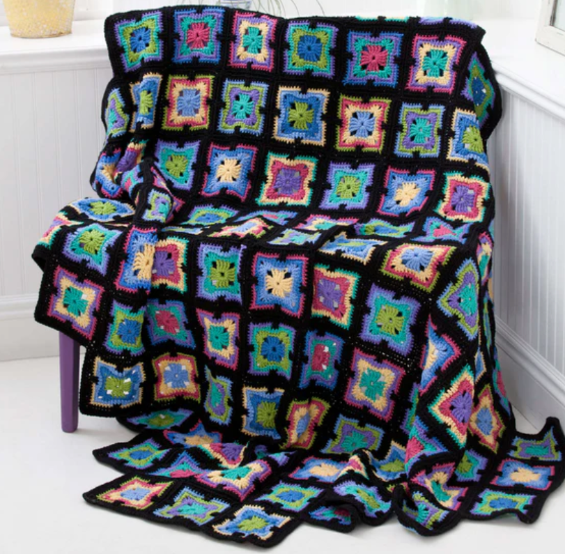 Spectrum Throw Crochet Pattern