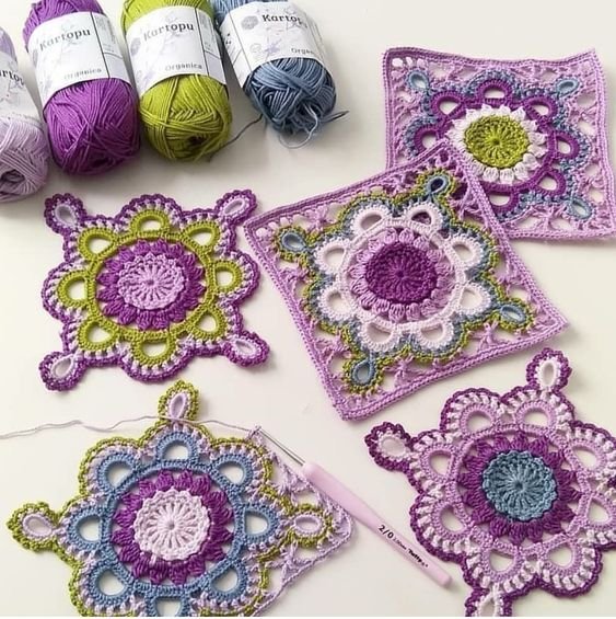 Turkish Crochet Square Pattern