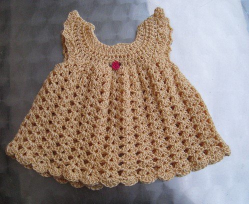 Beautiful Crochet Baby Dress